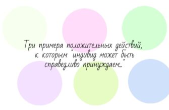 Три примера положительных действий, к которым "индивид может быть справедливо принуждаем..."